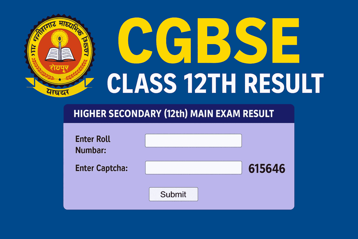 CGBSE Class 12th Results 2025