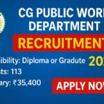 CG Public Works Department Recruitment 2025
