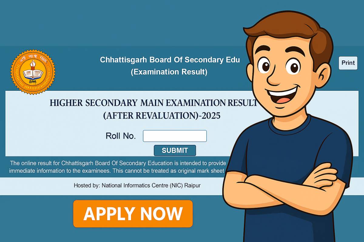 CGBSE 10th 12th Result 2025 Revaluation