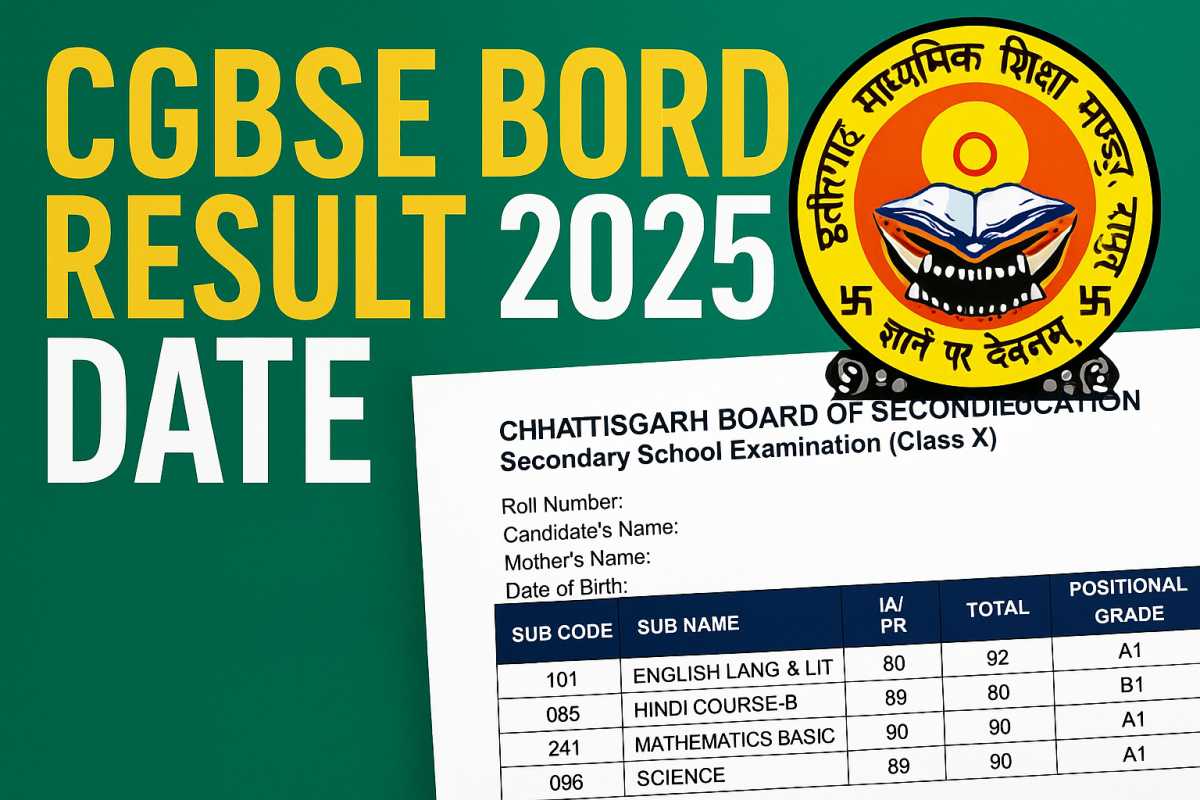 Cgbse Class 10th 12th Result 2025