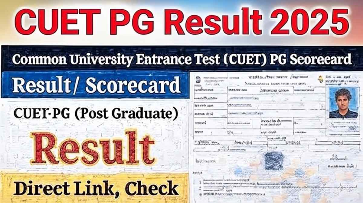 NTA CUET PG Result 2025