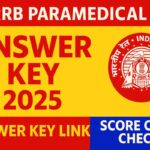 RRB Paramedical Answer Key 2025