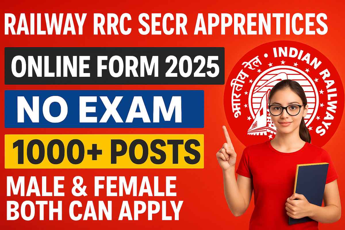 Railway RRC SECR Apprentices Online Form 2025