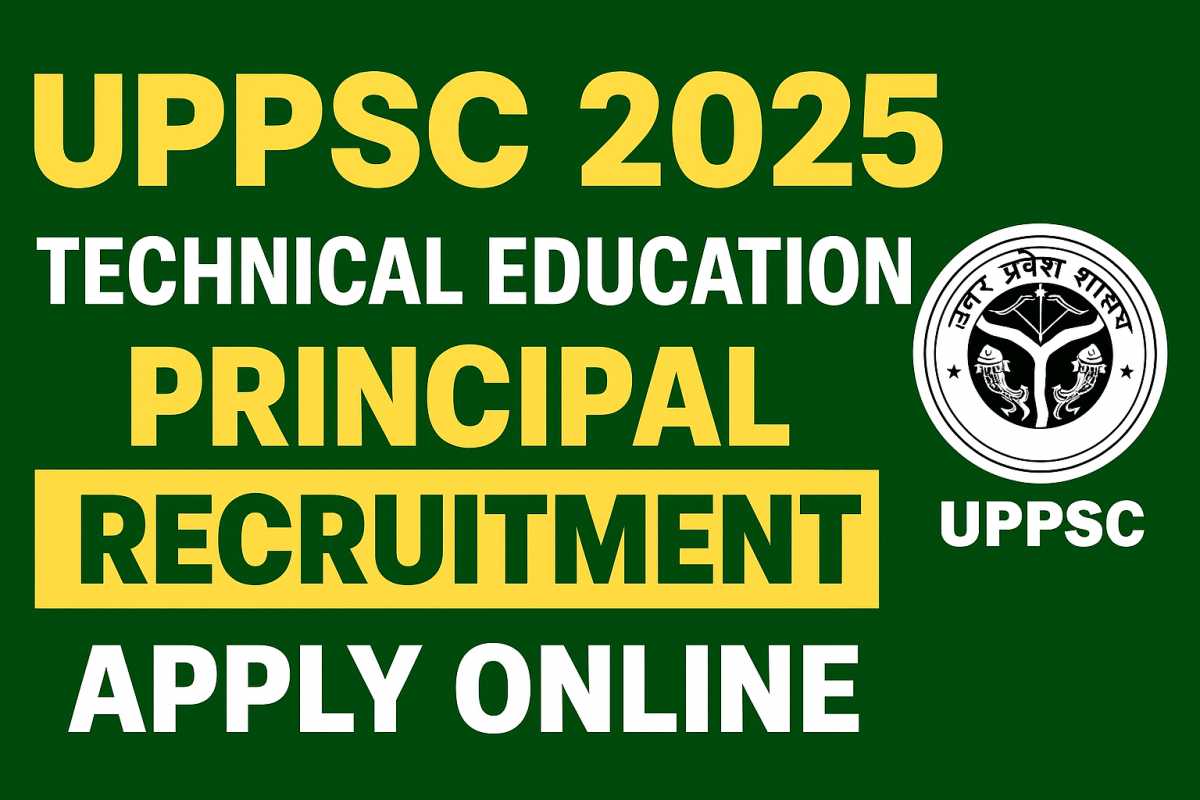 UPPSC Technical Education Principal Recruitment 2025